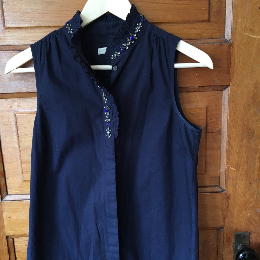 J Crew Bejeweled Top